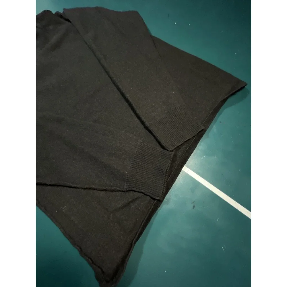 The North Face Sweater Men's Medium Black Wool Cotton‎ Blend 1/4 Zip Mock Next